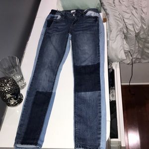 PATCHWORK skinny jeans